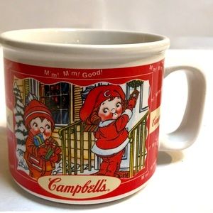 CAMPBELLS SOUP MUGS Christmas 1998 Vintage.